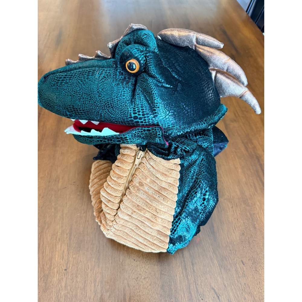 Dream Play Imagine Kids Dinosaur Dragon Costume Teal Metallic Scales 4T